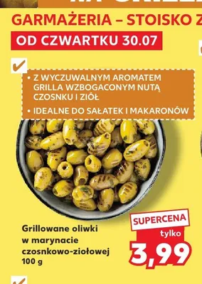 Grillowane oliwki w marynacie czosnkowo-ziołowej promocja w Kaufland