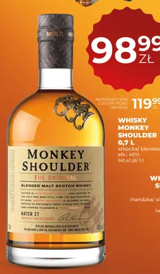 Whisky Monkey Shoulder promocja w Duży Ben