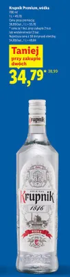 Wódka Krupnik Premium promocja w Lidl