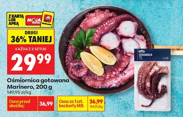 Ośmiornica gotowana Marinero promocja w Biedronka
