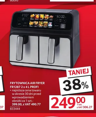 Frytownica Air Fryer Profi FR1287 2x4 l promocja w Selgros