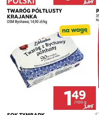 Twaróg półtłusty Krajanka Lublanka promocja w Stokrotka