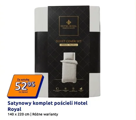 Satynowy komplet pościeli 140x220 cm, różne warianty promocja w Action