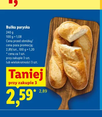 Bułka paryska promocja w Lidl