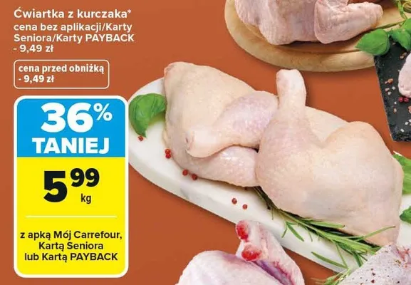 Ćwiartka z kurczaka promocja w Carrefour