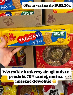 Krakersy Lajkonik Super promocja w Dino
