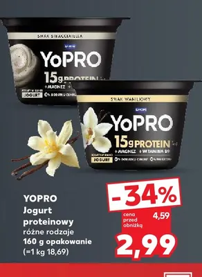 Jogurt proteinowy stracciatella YoPRO promocja w Kaufland