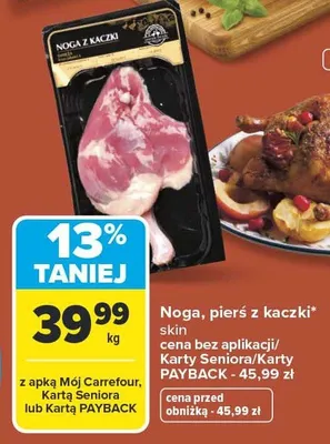 Noga, pierś z kaczki promocja w Carrefour