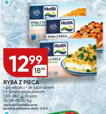 Ryba z pieca Frosta promocja w Chata Polska