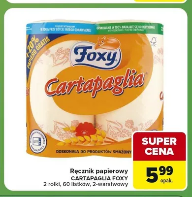 Ręcznik papierowy Foxy Cartapaglia 2-pak promocja w Carrefour Express