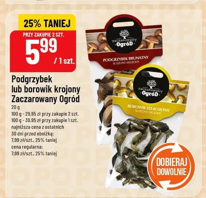 Podgrzybek lub borowik krojony Zaczarowany Ogród promocja w POLOmarket