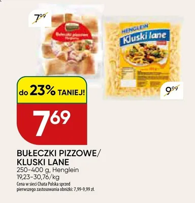 Bułeczki pizzowe / Kluski lane Henglein promocja w Chata Polska