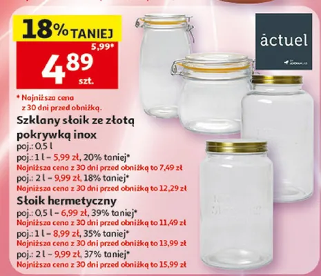 Słoik hermetyczny actuel promocja w Auchan