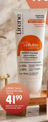 Termo kuracja do ciała anti cellulite warming ujędrniająco-rozgrzewająca Lirene promocja w Rossmann