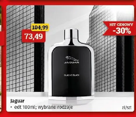 Woda toaletowa Jaguar Classic Black promocja w Drogeria Kosmyk