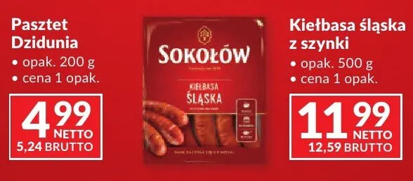 Kiełbasa śląska z szynki promocja w Makro