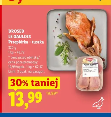 Tuszka z przepiórki Le Gaulois promocja w Lidl