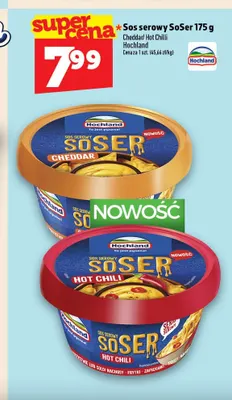 Sos serowy SoSer Cheddar Hochland promocja w TOPAZ