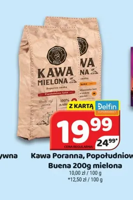 Kawa mielona Buena Poranna promocja w Delfin