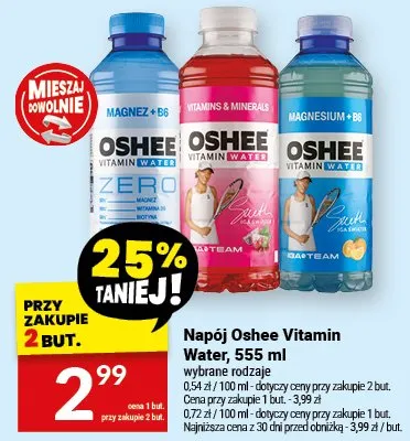 Napój oshee vitamin water promocja w Twój Market