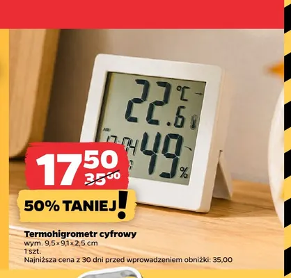 Termohigrometr cyfrowy promocja w Netto