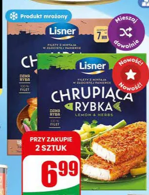 Chrupiąca rybka Lisner promocja w Dino