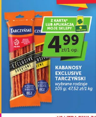 Kabanosy Exclusive drobiowe Tarczyński promocja w Groszek