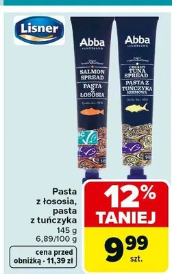 Pasta z łososia promocja w Carrefour