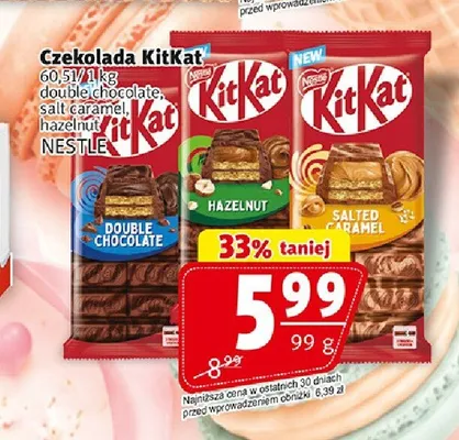 Czekolada KitKat Double Chocolate promocja w Prim Market