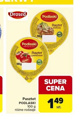 Pasztet drobiowy Podlaski promocja w Carrefour Market
