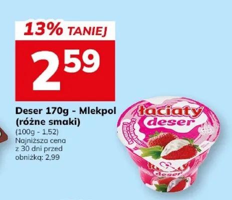 Deser (różne smaki) promocja w Hitpol
