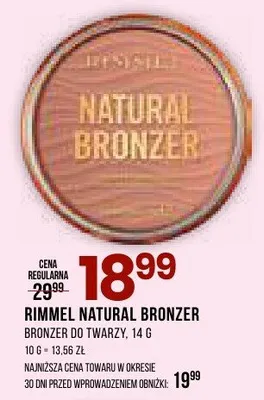 Bronzer do twarzy Natural Bronzer promocja w Drogerie Natura