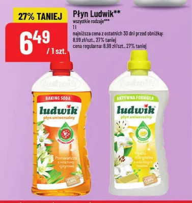 Płyn uniwersalny Ludwik Pomarańcza z nutą trawy cytrynowej promocja w POLOmarket