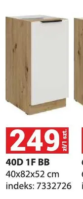 Szafka kuchenna dolna Aria 40D 1F Bb promocja w Merkury Market