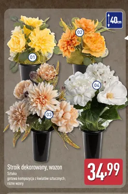 Stroik dekorowany wazon promocja w Aldi