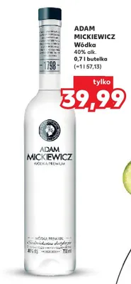 Wódka Adam Mickiewicz premium promocja w Kaufland
