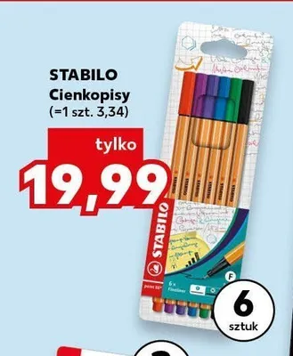 Cienkopisy Stabilo promocja w Kaufland