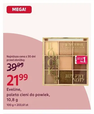 Paleta cieni do powiek Eveline Look Up promocja w Rossmann