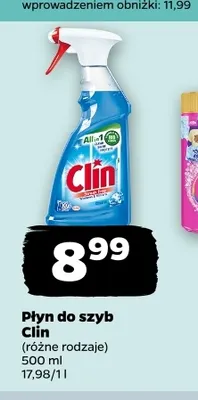 Płyn do szyb Clin promocja w Netto
