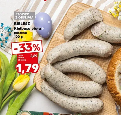 Kiełbasa biała parzona promocja w Kaufland