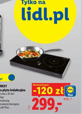 Podwójna płyta indukcyjna Silvercrest promocja w Lidl