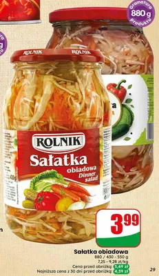 Sałatka obiadowa Rolnik promocja w Dino