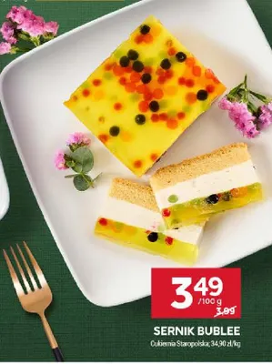 Sernik Bublee Cukiernia Staropolska promocja w Stokrotka