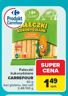 Pałeczki kukurydziane Carrefour Classic promocja w Carrefour