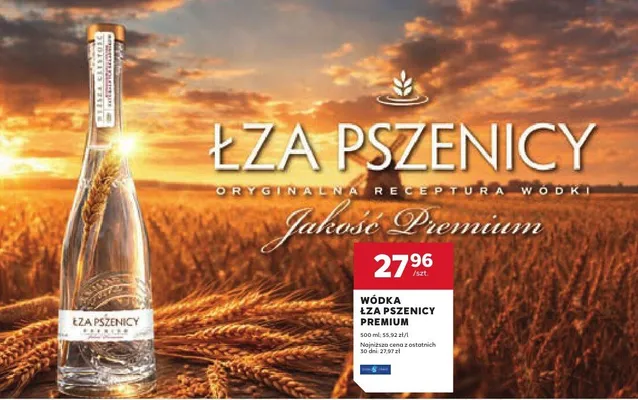Wódka Łza Pszenicy Premium promocja w Stokrotka