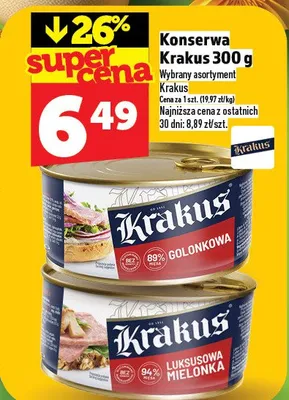 Konserwa Krakus 300g wybrane asortyment promocja w TOPAZ