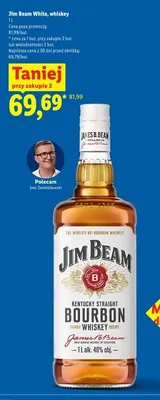 Whiskey Jim Beam White promocja w Lidl
