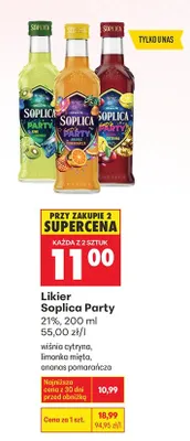 Likier Soplica Party wiśnia cytryna promocja w Biedronka