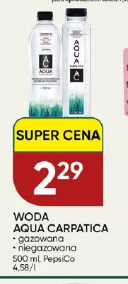 Woda gazowana Aqua Carpatica promocja w Chata Polska