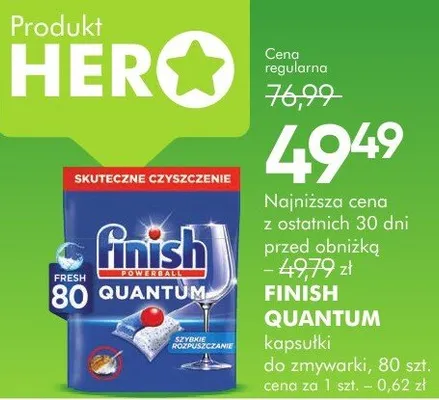 Tabletki do zmywarki Finish Quantum promocja w Super-Pharm
